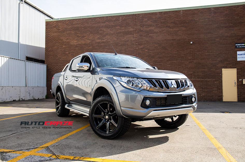 MITSUBISHI TRITON AVALANCHE MATTE BLACK FRONT MILLED